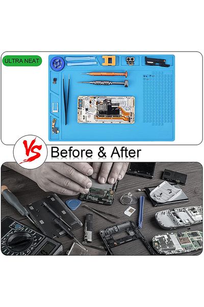 OEM Glue tool mat, Silicone, Blue