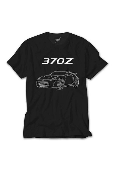 Z zepplin Nissan 370Z Black T-Shirt