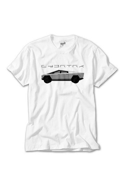 Z zepplin Tesla Cybertruck White T-Shirt