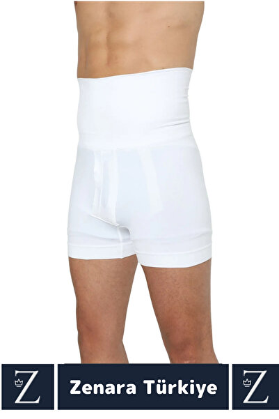 Zenara Casual Non-Slip Belly Hip Lifting Tightening Waist Straightening Slimming Men's Double Boxer Corset