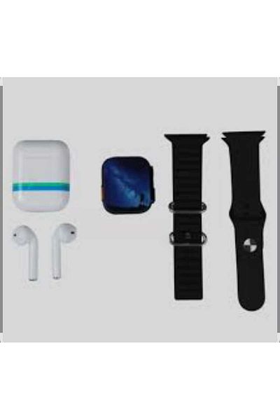 OEM Smartwatch W26 Pro, series 8, Touchscreen, Bluetooth, Black + Headphones