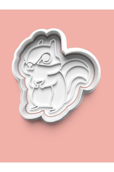 AKTASTORE قالب بسكويت على شكل سنجاب وقالب عجينة السكر 0583-69