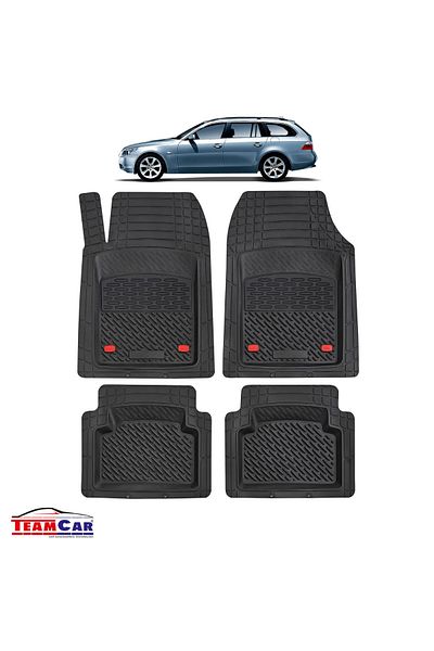TEAMCAR ®tray Type Car Mats Compatible With Bmw 5 Series E61 Touring (2004–2010)