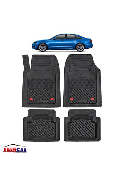 TEAMCAR ® Car Mats Tray Type Compatible With Audi A6 C7 Sedan (2011–2018)