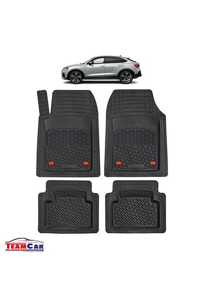 TEAMCAR Covorașe auto tip tavă compatibile cu Audi Q3 Sportback F3 SUV Coupé (2019–2025)