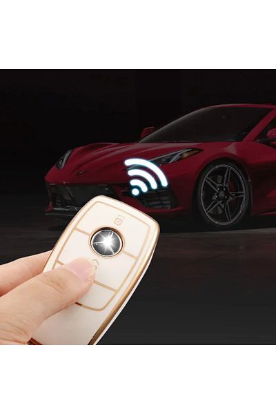 OEM White key cover for Mercedes Benz A B C E S Class W204 W205 W212 W213 W176 GLC CLA AMG W177