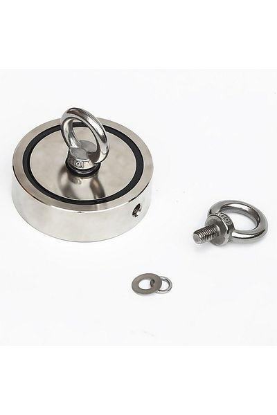 OEM Neodymium fishing magnet set D 94 mm 300 kg strong fishing force 20 m rope of 8 mm carabiner hooks