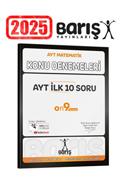 Ens Yayıncılık Barış Yayınları AYT İlk 10 Soru Konu Denemeleri