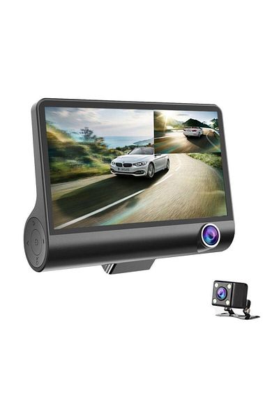 OEM Barste BVM triple car camera, interior/exterior/rear view, full HD, black