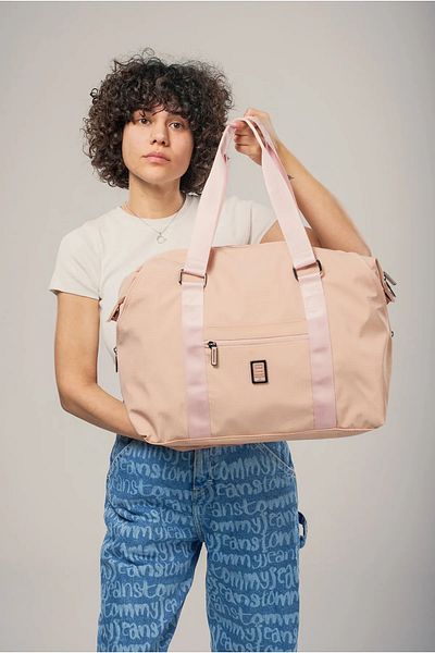 ÇÇS Pink Textile Women's Hand and Shoulder Bag 17996