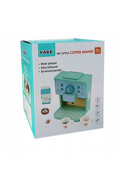 Picodino Aparat espresso, lemn, pentru copii – masina automata de cafea cu cesti