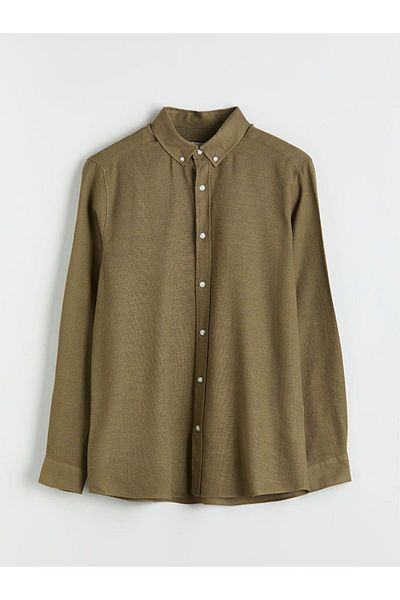 LC Waikiki LCW Vision Slim Fit Long Sleeve Dobby Men's Shirt