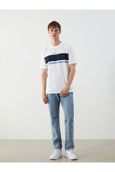 LC Waikiki Xside Crew Neck Printed Combed Cotton Men's T-Shirt