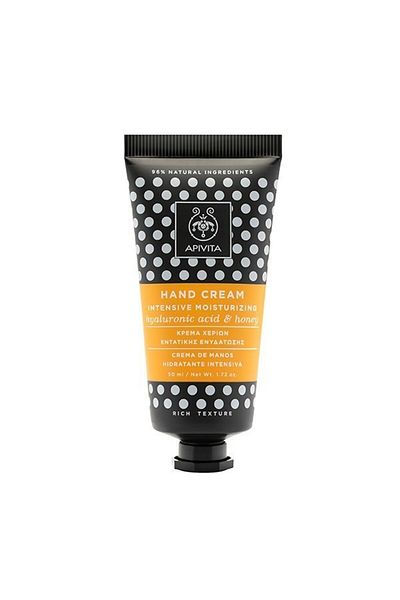 Apivita Cremă de mâini cu acid hialuronic și miere, Apivita, 50 ml