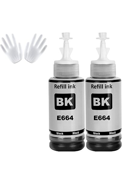 EPSON SİYAH Muadil 664 L382,l386,l3050,l3060,l3070,l565 MUADİL Mürekkep 2ADET