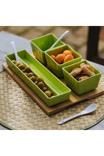 HomeVibes Platou decorativ MAKKA 29x19 cm