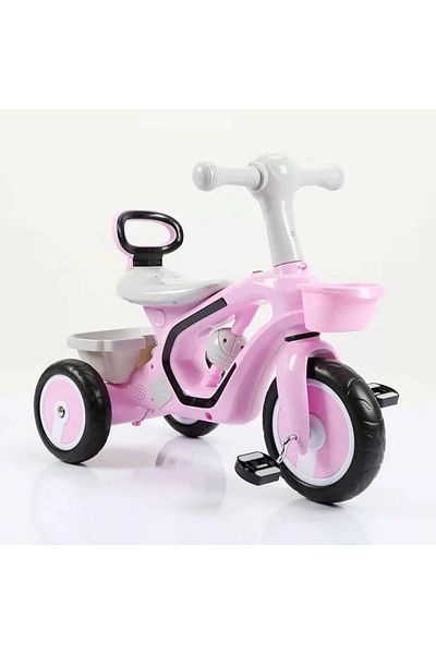 Picodino 3 in 1 Children's Tricycle, Foldable Aluminum, Multifunctional, Pink