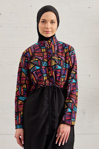 REMSA Parachute Fully Covered Hijab Swimsuit 3024-286 Black02
