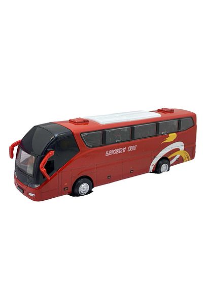 JPT Red Metal Luxury Coach Model