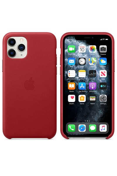 Apple Apple iPhone 11 Pro Red Leather Case