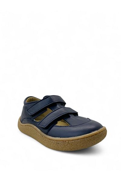 Tuğba Ortopedi 515 Orthopedic 100% Genuine Leather Boy's Navy Blue Ultra Soft Summer Shoes