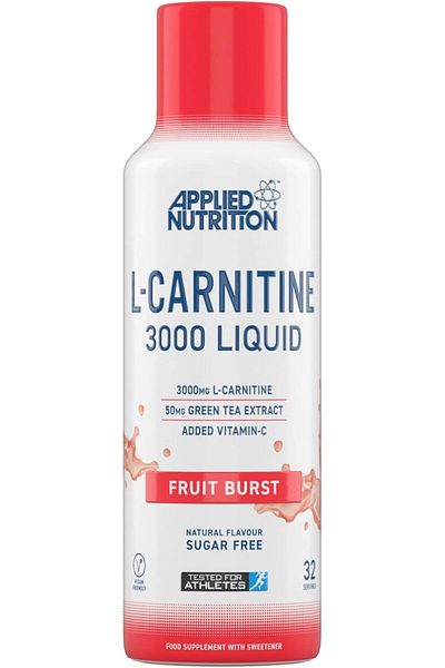 applied nutrition L-Carnitine Liquid 3000 with Green Tea - Fruit Burst Flavor, 495ml