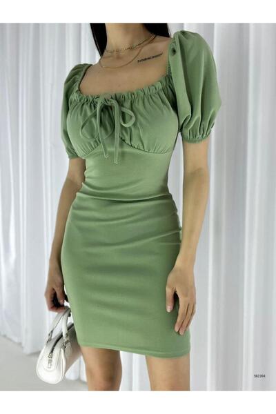 Modafeminen Madonna Collar Imported Crepe Fabric Mint 582394