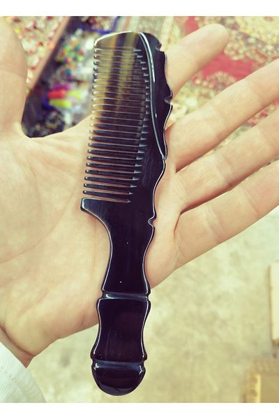 Efsoon Organics Bone Comb Buffalo Horn Special Design 100% Horn Comb