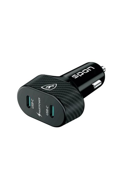 SP SPON Car Charger with Two Type-C Ports 60W (30+30)