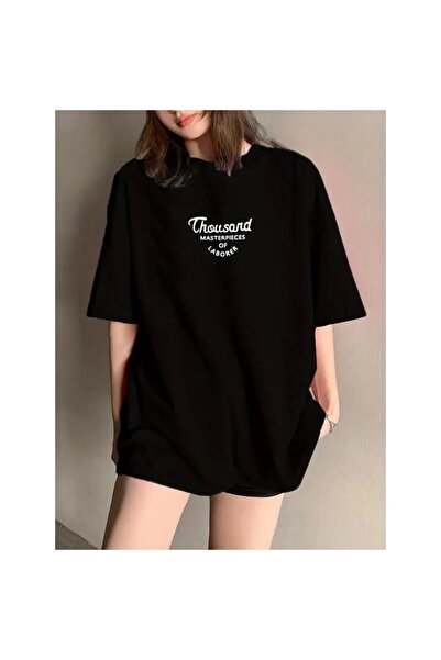 MEİLİFENG Γυναικείο T-Shirt Smoked Thousand Printed Oversize