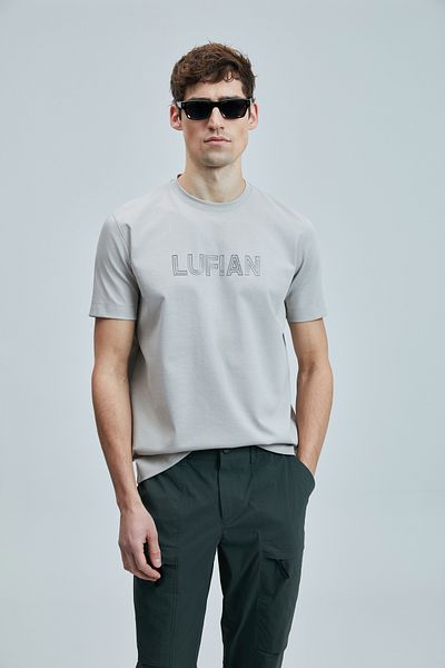 Lufian Lufi̇an Thınk Modern Graphic T-Shirt 20240