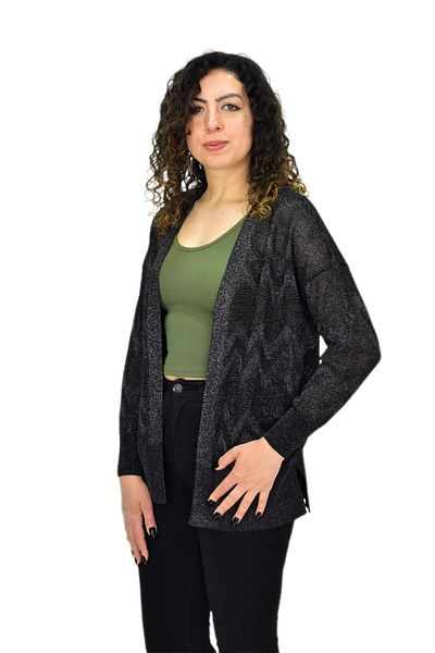 Nazalia Women's Knitwear Glittery Seasonal Cardigan Bgl-St04668