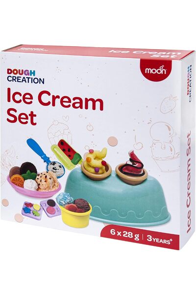 Moon Dough Creation Ice Cream Set – Playdough for Kids Icecream Toy – NonToxic