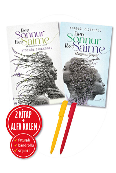 Müptela Yayınları Alfa Kalem+ Ayşegül Çiçekoğlu 2 Kitap(Ben Sonnur,Ben Saime+...
