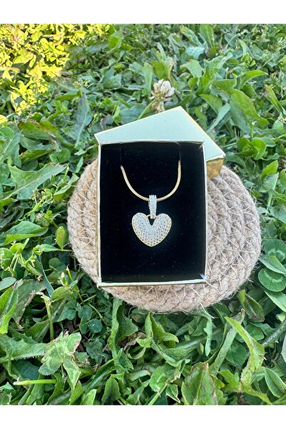 Judas Takı قلادة على شكل قلب من حجر الزركون الصلب