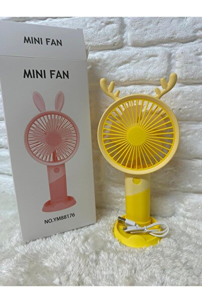 BEREKET PAZAR Kutulu Şarjlı 3 Kademeli Minik Fan 20 cm