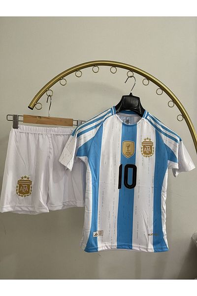 sinmm set de sus și de jos pentru copii sezon 2024-25 (messi)(tricou Cupa Mondială FIFA)(barcelona) tricou tricou