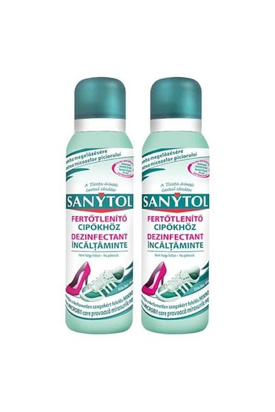Sanytol Pack of 2 x Sanytol Shoe Freshener Disinfectant 150ml