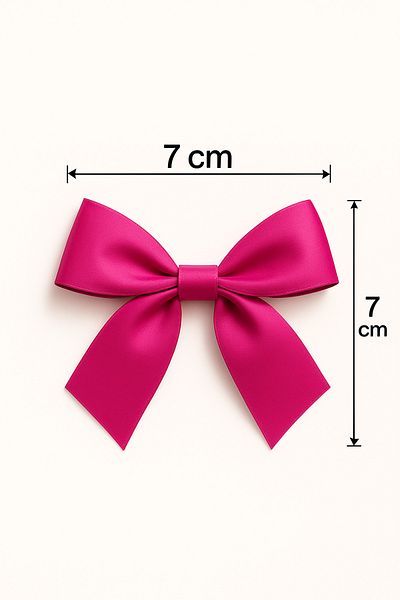edalle 10 Pieces Fuchsia Satin Bow Ribbon 20mm Satin Ribbon