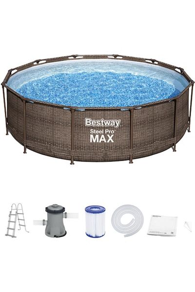 BESTWAY Piscina cu cadru, Bestway, 366 x 100 cm, 9150 l, Maro