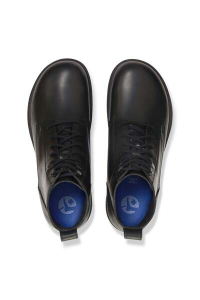 Birkenstock ανδρικό highwood δαντέλα μεσαίου μεγέθους δέρμα μαύρο 1028223