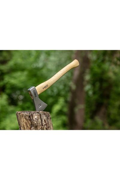 NEO Topor, Coada Lemn, Cu Teaca Din Piele, Model Survival, 400 G,