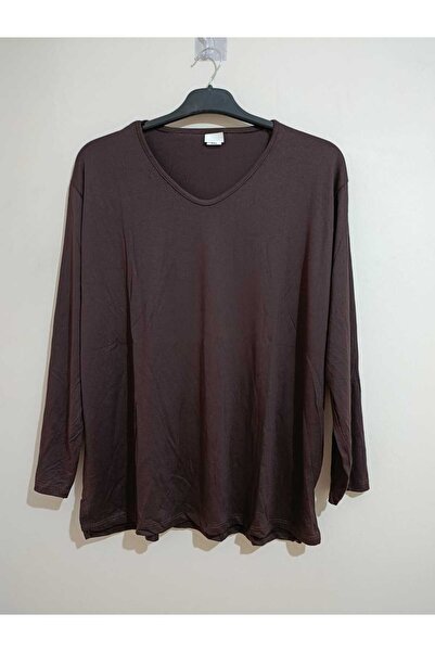 anne moda ankara Ολόσωμη καλοκαιρινή ΜΑΚΡΥΜΑΝΙΚΗ Μπλούζα 95% Viscose Anti-Sweat