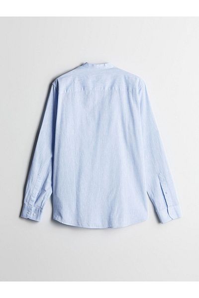 LC Waikiki LCWAIKIKI Classic Regular Fit Long Sleeve Linen Blended Men's Shirt