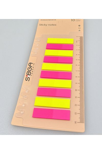 sibga tasarım Transparent Color Postit Post-It Post It. Book Marker Bookmark Postit Sticker Note Paper 200 Sheets