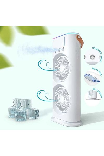 FOXMAG24 Portable office air conditioner, with spray, remote control, efficient, environmentally friendly, white