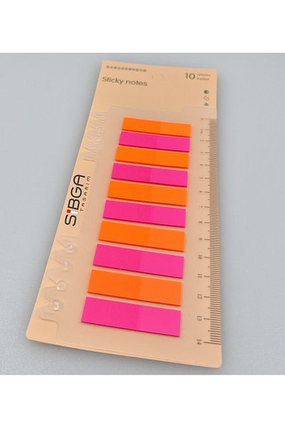 sibga tasarım Transparent Color Postit Post-It Post It. Book Marker Bookmark Postit Sticker Note Paper 200 Sheets
