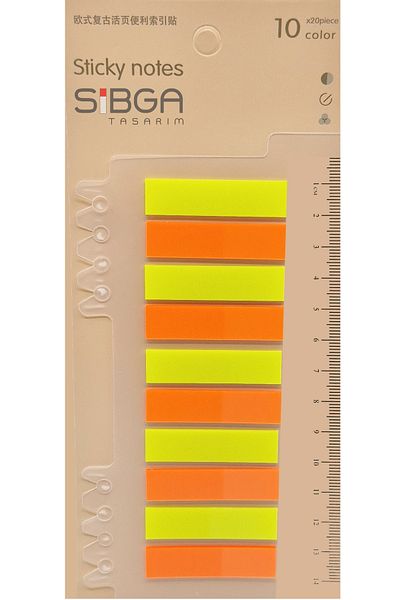 sibga tasarım Transparent Color Postit Post-It Post It. Book Marker Bookmark Postit Sticker Note Paper 200 Sheets