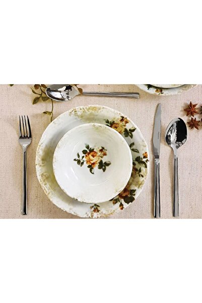 Porland YADE MUNİSE 24 PARÇA ÇUKUR TABAK SETİ