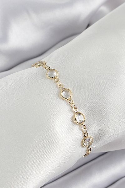 Avantaj Kapıda ®   Brass Gold Color Zircon Stone Women's Bracelet